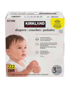 Kirkland Signature Size 3 Diapers (222 Count)
