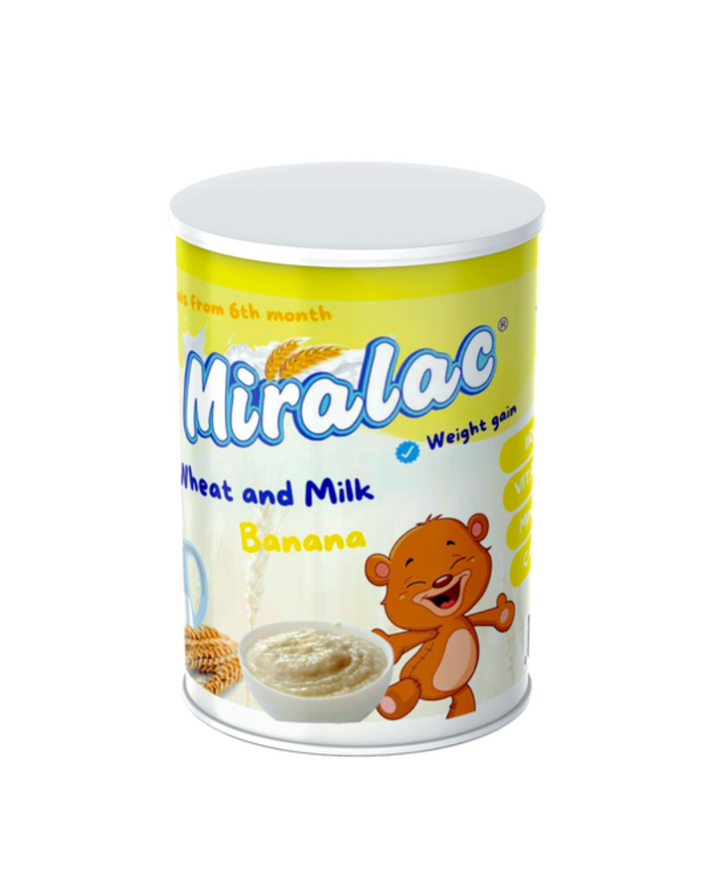 Miralac Wheat and Milk Banana Baby Cereal for Weight Gain 400g