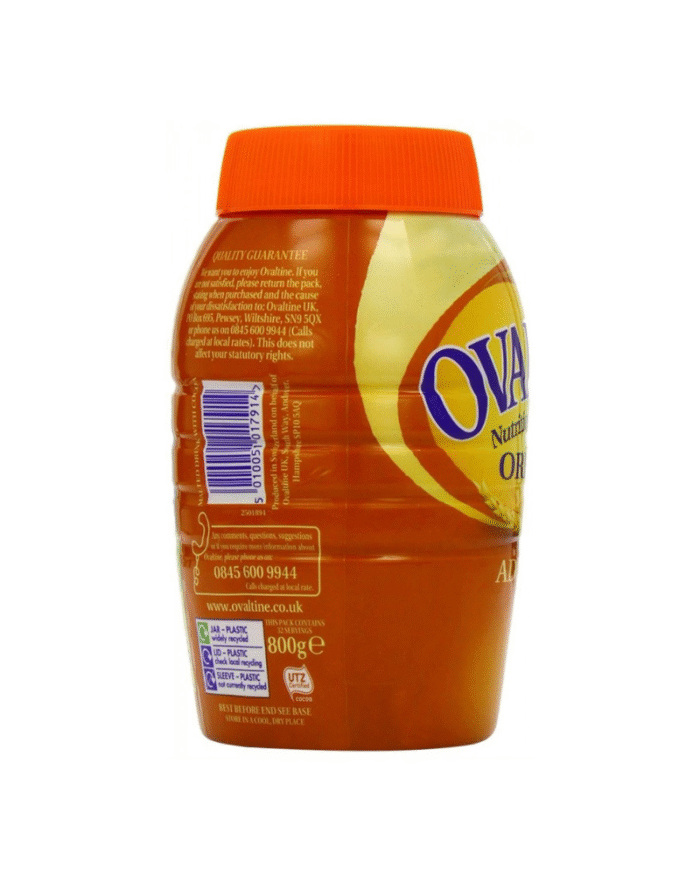 Ovaltine Original Add Milk, Nutritiously Delicious Malted Drink (800g)