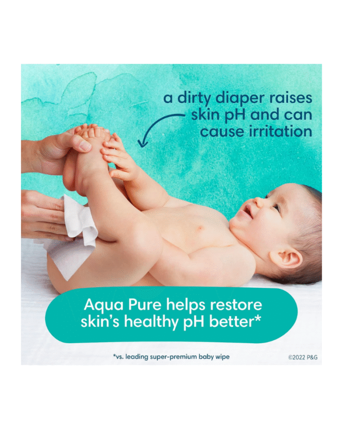 Pampers Aqua Pure Baby Wipes 336 Count