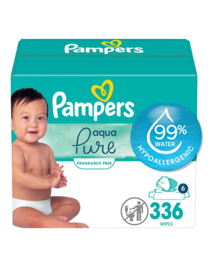 Pampers Aqua Pure Baby Wipes 336 Count