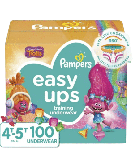 Pampers Easy Ups Training Underwear 4T-5T (Girls) 100-Count