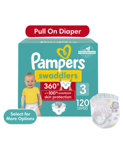 Pampers Swaddlers 360° Size 3 Diapers (120 Count)