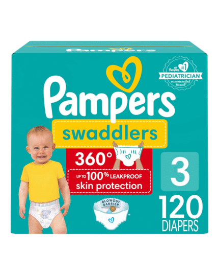 Pampers Swaddlers 360° Size 3 Diapers (120 Count)