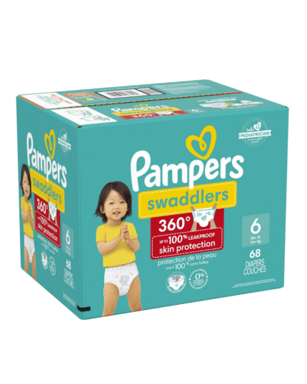 Pampers Swaddlers 360° Size 6 Diapers (68 Count)