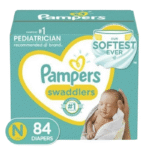 Pampers Swaddlers Newborn Diapers – Size N 84 Count