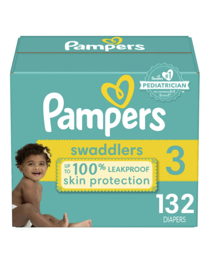 Pampers Swaddlers Size 3 Diapers 132 Count