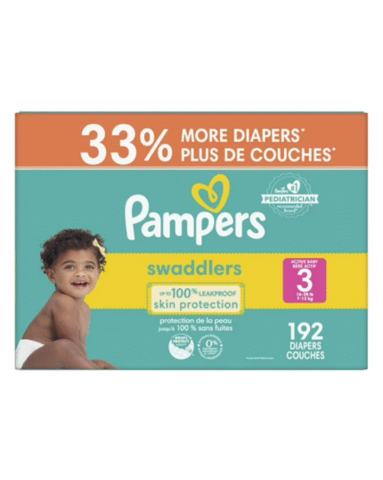 Pampers Swaddlers Size 3 Diapers 192 Count