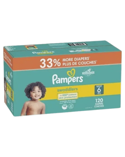 Pampers Swaddlers Size 6 Diapers 120 Count