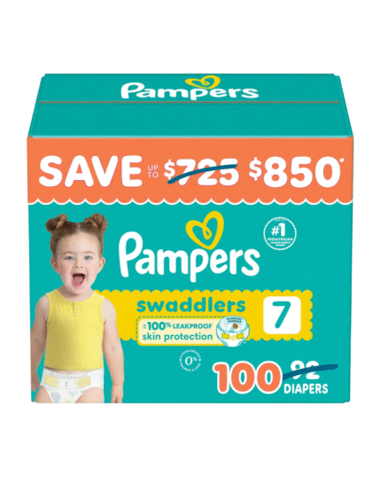 Pampers Swaddlers Size 7 Diapers 100 Count