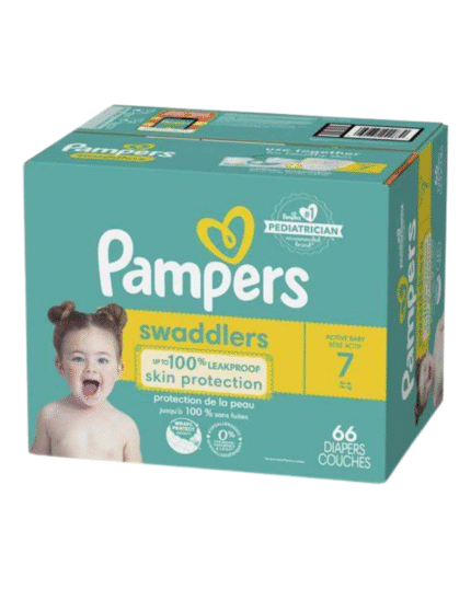 Pampers Swaddlers Size 7 Diapers 66 Count