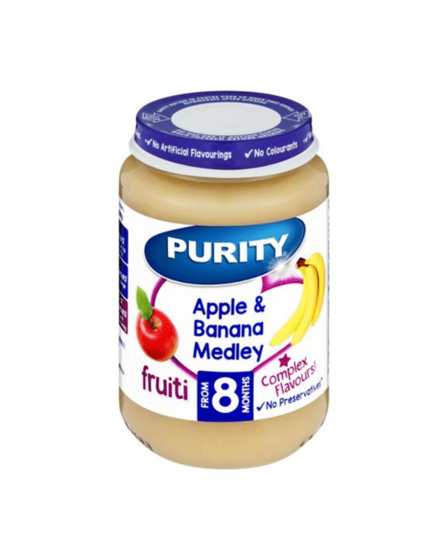 Purity Apple & Banana Medley Baby Pudding 200ml x 6