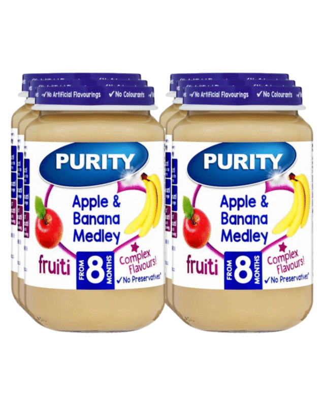 Purity Apple & Banana Medley Baby Pudding 200ml x 6
