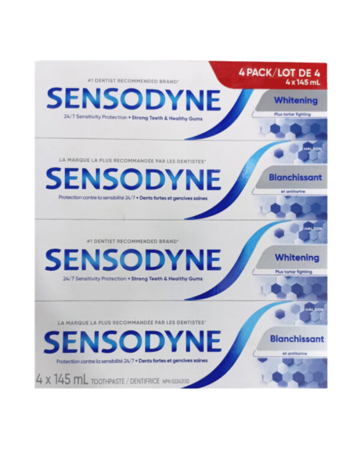Sensodyne Whitening Toothpaste 4-Pack (4 x 145ml)