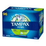 Tampax Pearl Super Tampons - LeakGuard Protection, Unscented, 96 Count