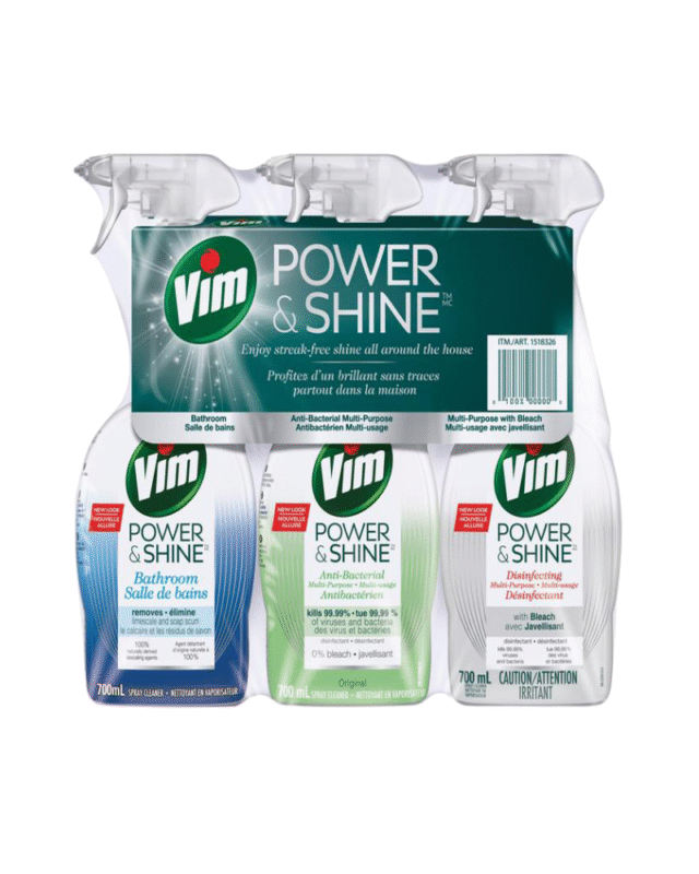 Vim Power & Shine 3-Pack Cleaner Bundle