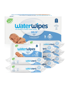 WaterWipes 99.9% Pure Baby Wipes – 540 Wipes (9 Packs)
