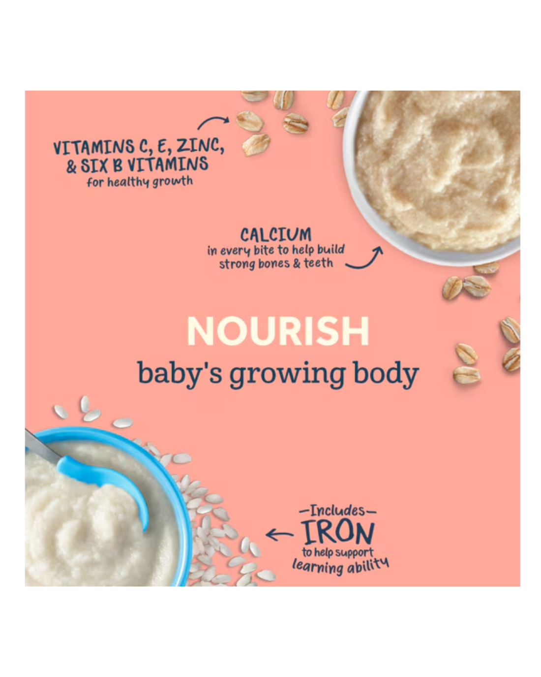 Gerber Probiotic Oatmeal Banana Gerber Probiotic Oatmeal Banana Baby Cereal 227g