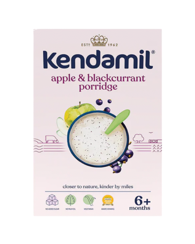 Kendamil Apple & Blackcurrant Porridge Baby Cereal
