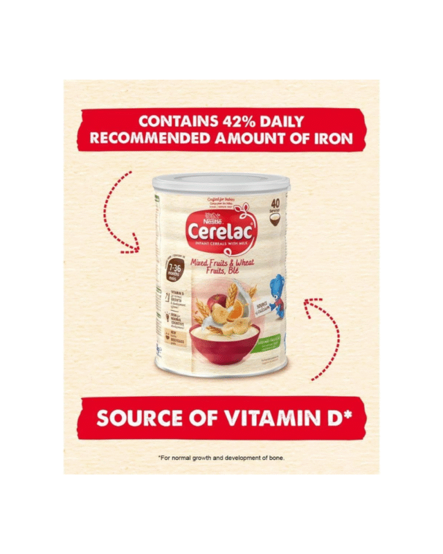 Nestle Cerelac Mixed Fruits & Wheat Fruits Ble Infant Cereal 1kg