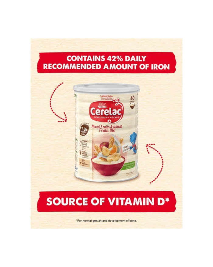 Nestle Cerelac Mixed Fruits & Wheat Fruits Ble Infant Cereal 1kg