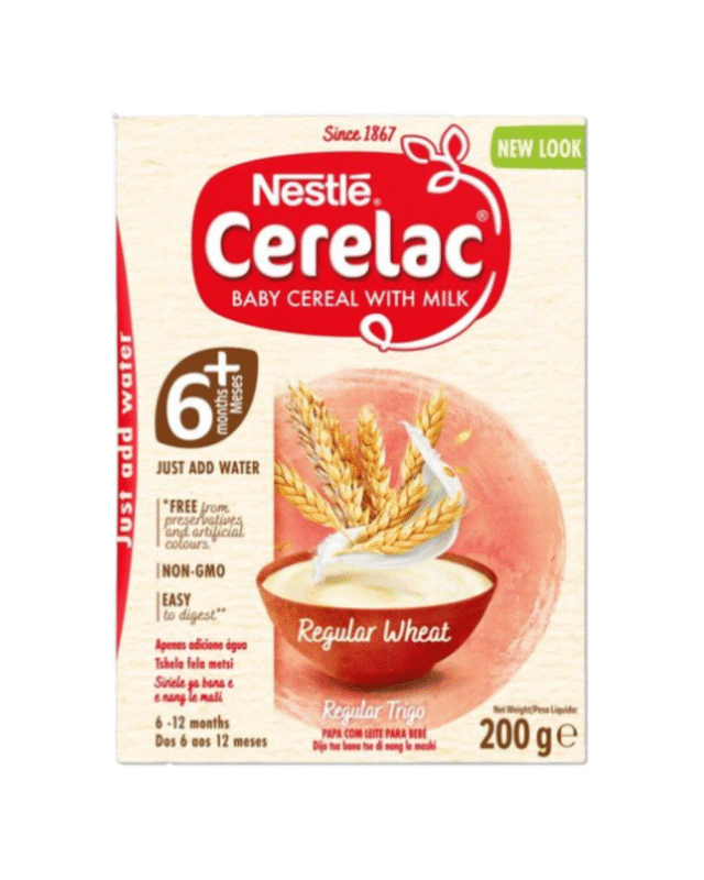 Nestle Cerelac Regular Wheat Baby Cereal with Milk 6+ Months