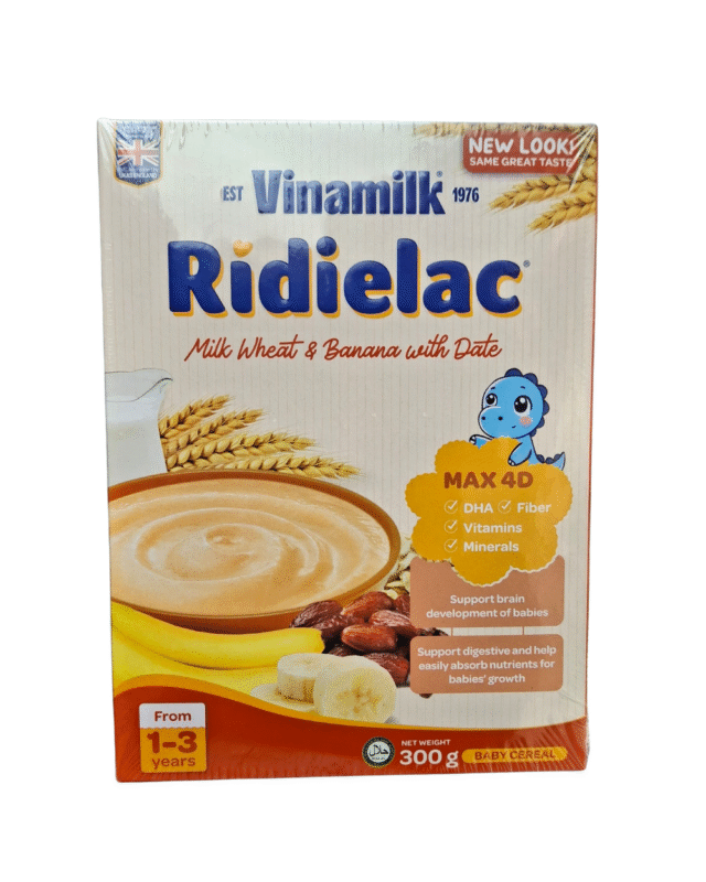 Vinamilk Ridielac Milk Wheat & Banana with Date Baby Cereal (Ages 1-3 Years)