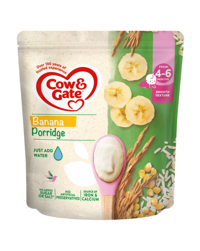 Cow & Gate Banana Porridge for Babies 4-6+ Months