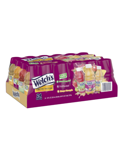 Welch’s Tropical Juice Variety Pack 24-Pack (Strawberry Kiwi, Passion Fruit & Mango Pineapple)