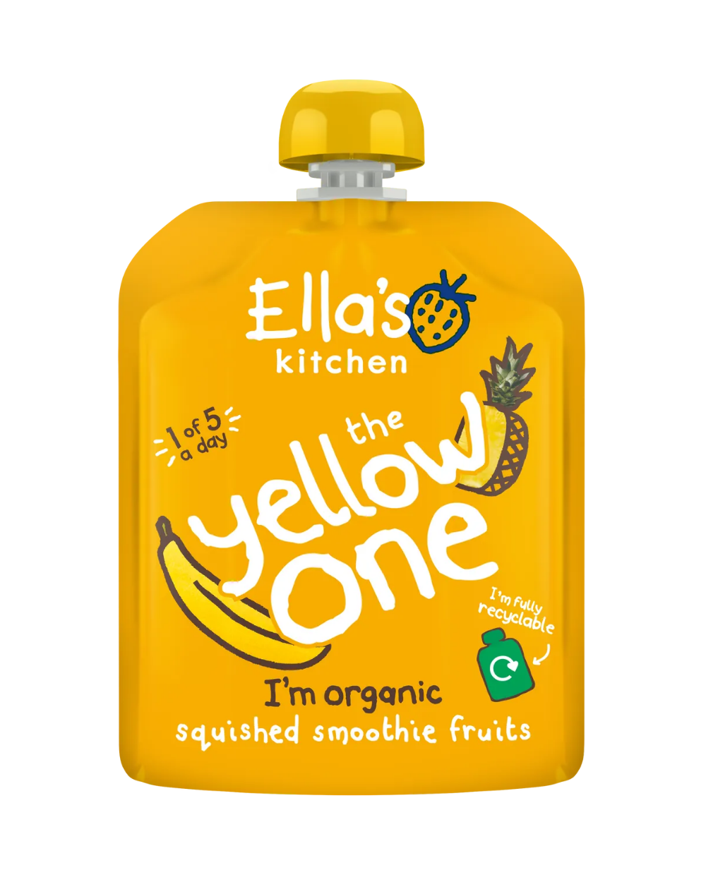 Ella's Kitchen The Yellow One – Organic Baby Smoothie Fruit Pouch