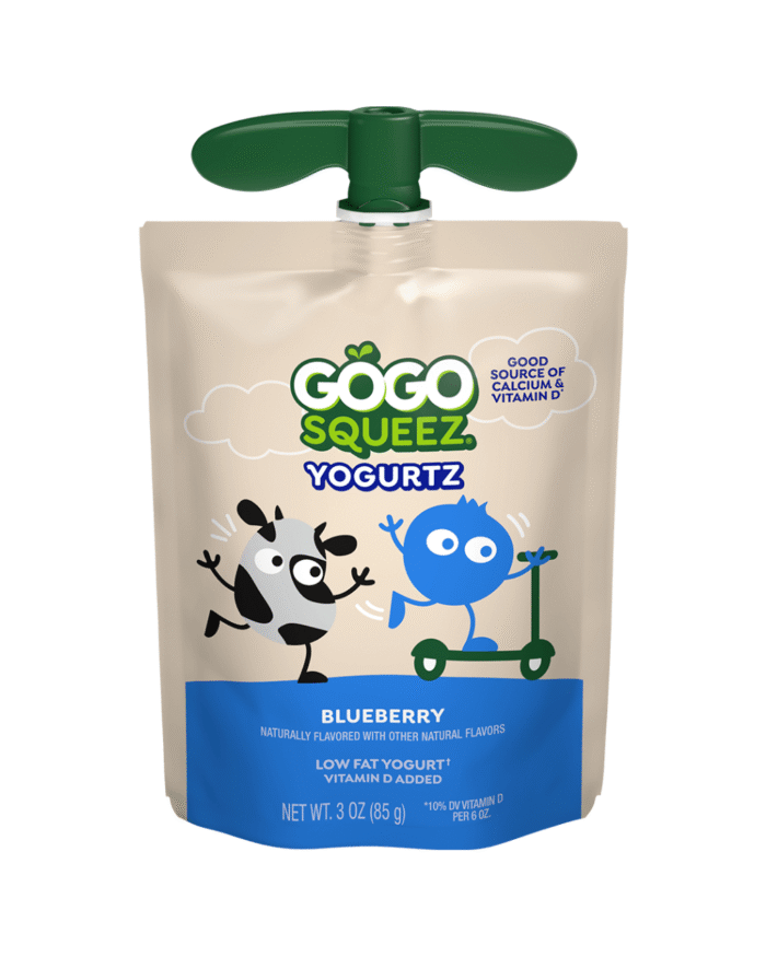 GoGo Squeez YogurtZ Strawberry & Blueberry Yogurt Pouches (24 Pouches)