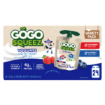 GoGo Squeez YogurtZ Strawberry & Blueberry Yogurt Pouches (24 Pouches)