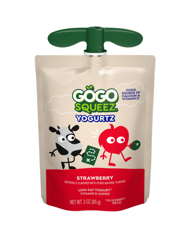 GoGo Squeez YogurtZ Strawberry & Blueberry Yogurt Pouches (24 Pouches)