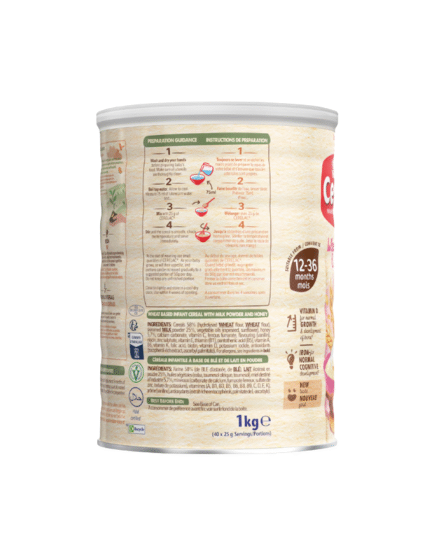 Nestlé Cerelac Wheat & Honey Infant Cereal with Milk (12–36 Months)