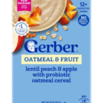 Gerber Oatmeal Lentil Peach & Apple Cereal 227g