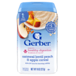 Gerber Oatmeal Lentil Peach & Apple Cereal 227g