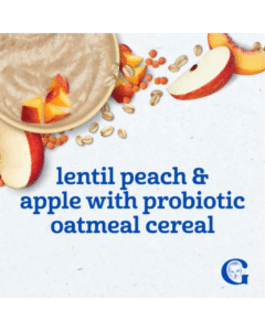 Gerber Oatmeal Lentil Peach & Apple Cereal 227g