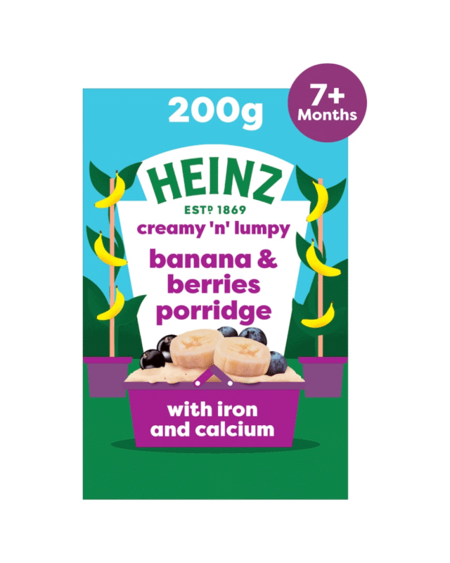 Heinz Banana & Berries Porridge 7+ Months (200g)