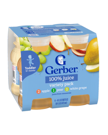 Gerber 100% Juice Variety Pack for Toddlers 12+ Months