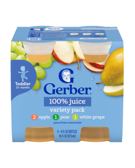 Gerber 100% Juice Variety Pack for Toddlers 12+ Months