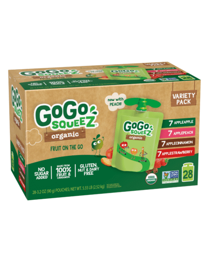 GoGo squeeZ Fruit Organic Variety Pack 28 Pouches