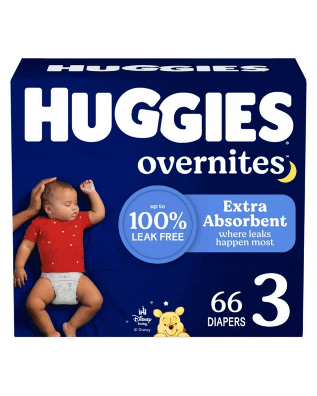 Huggies Overnites Size 3 Diapers (66 Count)