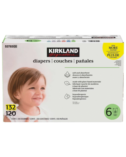 Kirkland Signature Diapers Size 6 (132 Count)