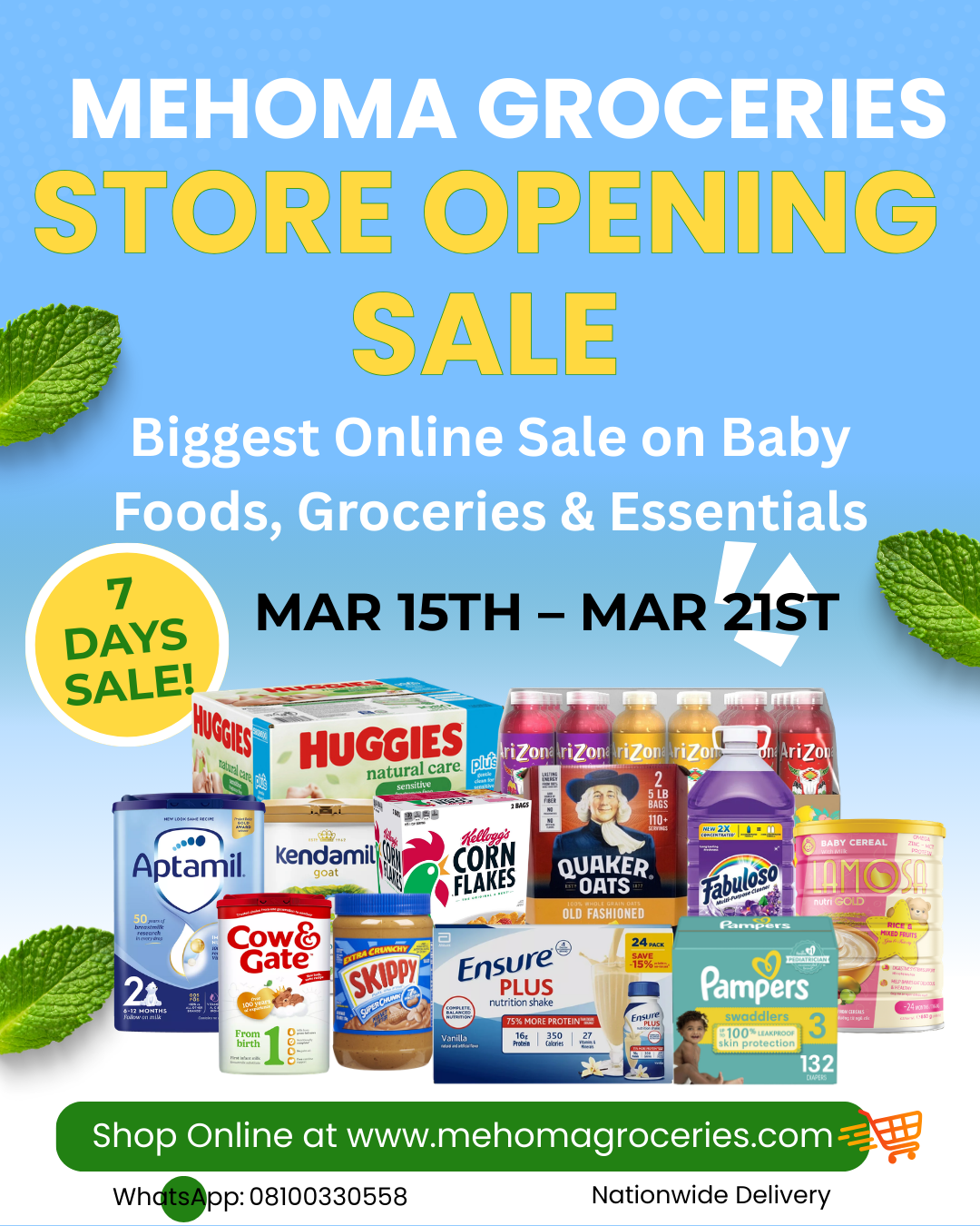 Mehoma Store Opening Sale