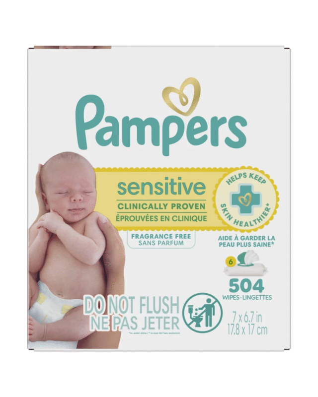 Pampers Sensitive Baby Wipes (504 Count)
