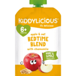 Kiddylicious Apple & Oat Bedtime Blend with Chamomile Baby Food Pouch 100g