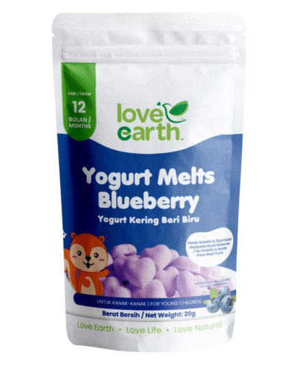 Love Earth Blueberry Yogurt Melts Snack for Toddlers (20g)