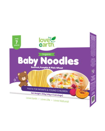 Love Earth Organic Baby Noodles with Beetroot & Pumpkin 200g