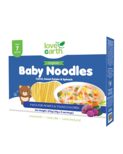 Love Earth Organic Baby Noodles with Carrot, Sweet Potato & Spinach 200g