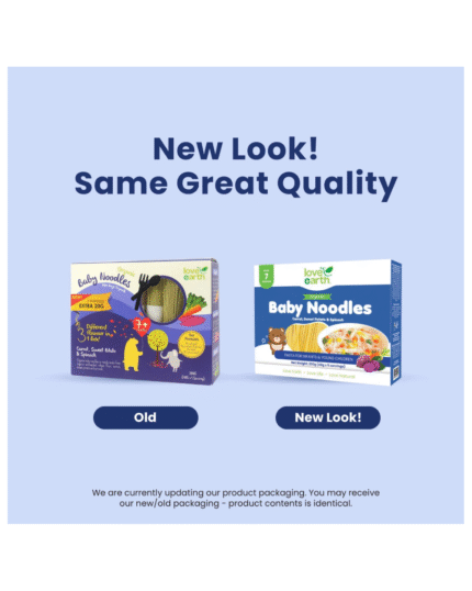Love Earth Organic Baby Noodles with Carrot, Sweet Potato & Spinach 200g